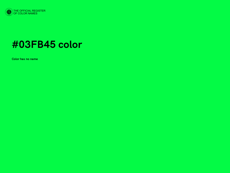 #03FB45 color image