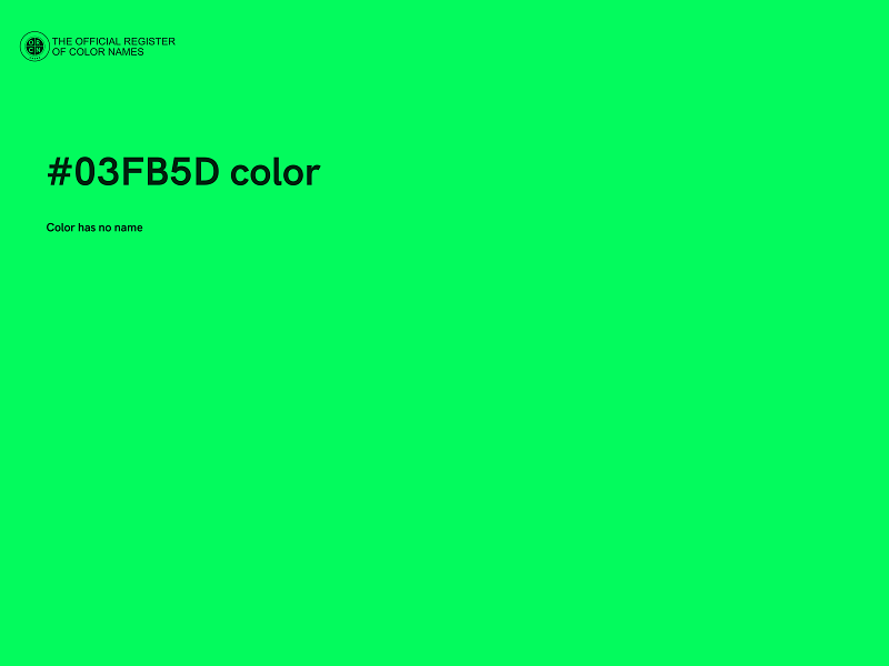 #03FB5D color image