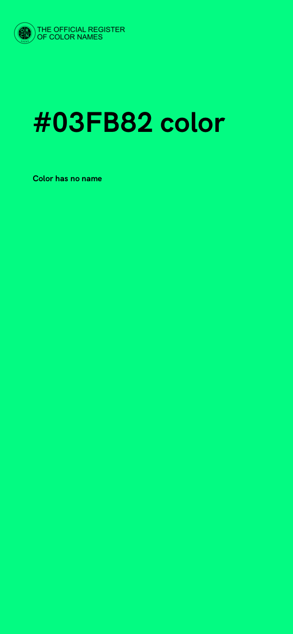#03FB82 color image