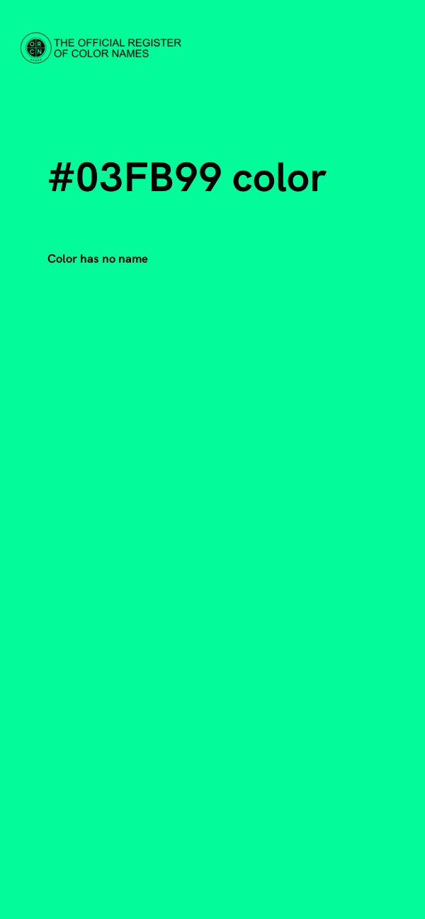 #03FB99 color image