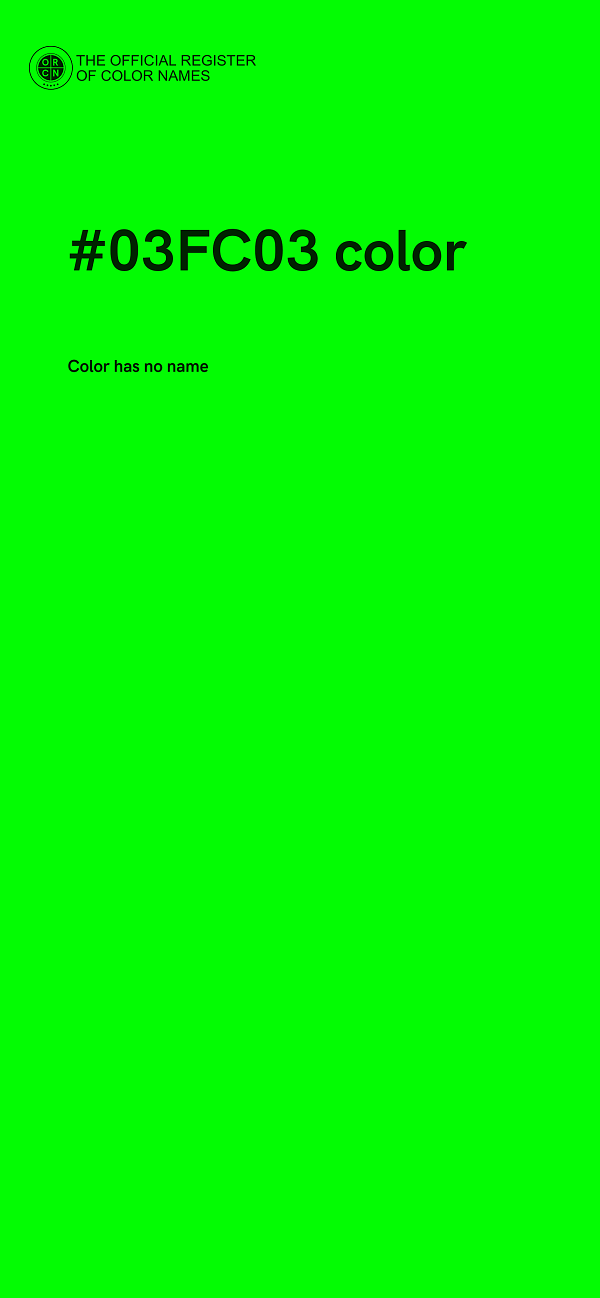 #03FC03 color image