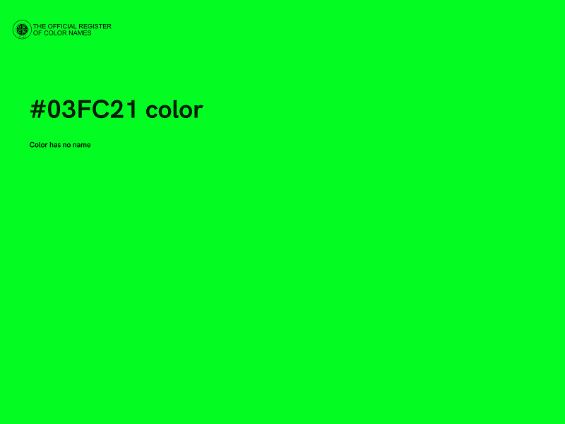 #03FC21 color image