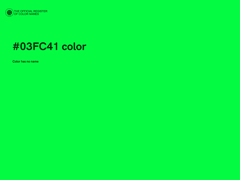 #03FC41 color image