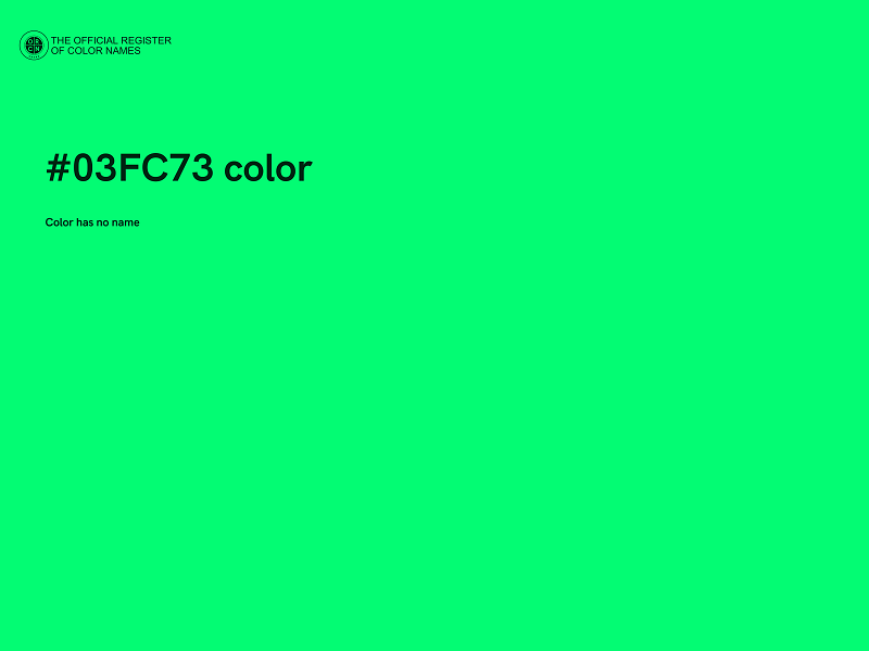 #03FC73 color image