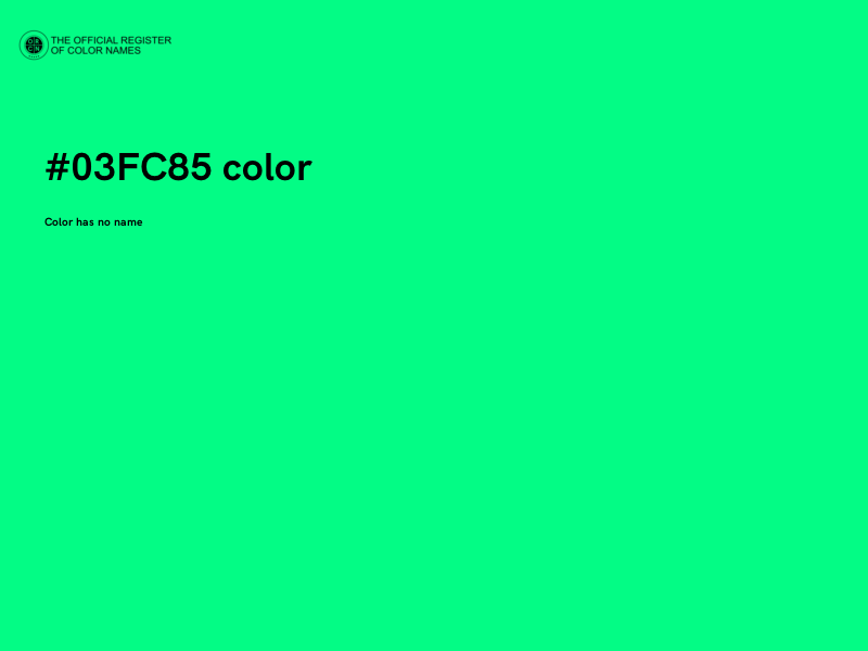 #03FC85 color image