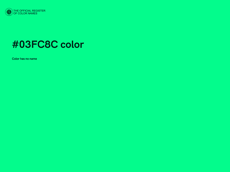 #03FC8C color image