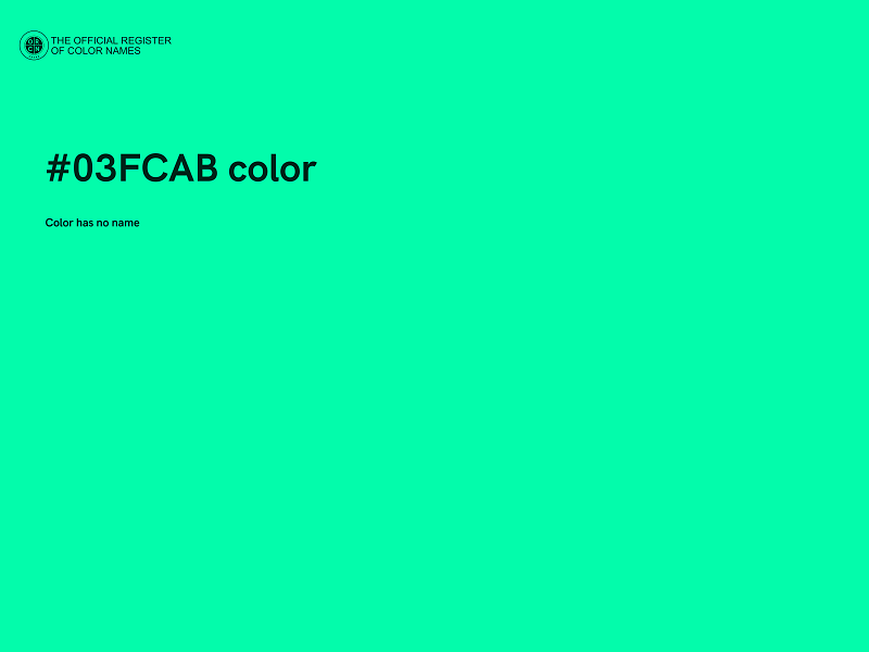 #03FCAB color image