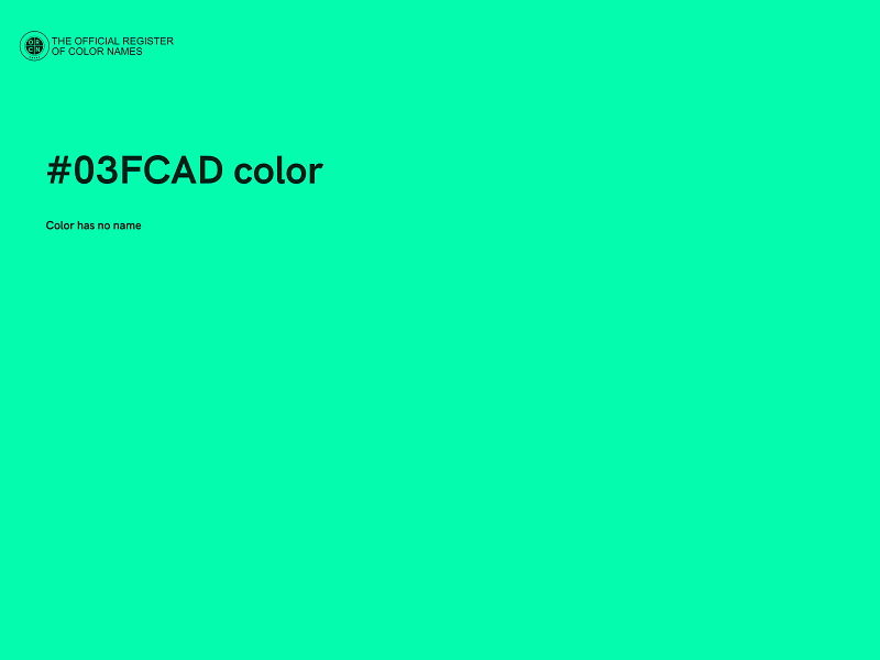 #03FCAD color image