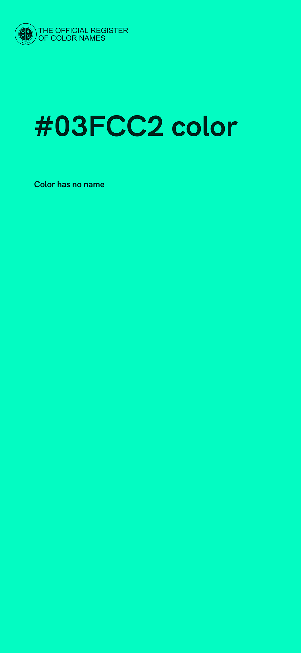#03FCC2 color image