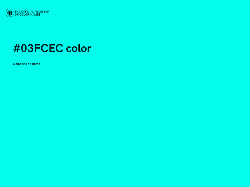 #03FCEC color image