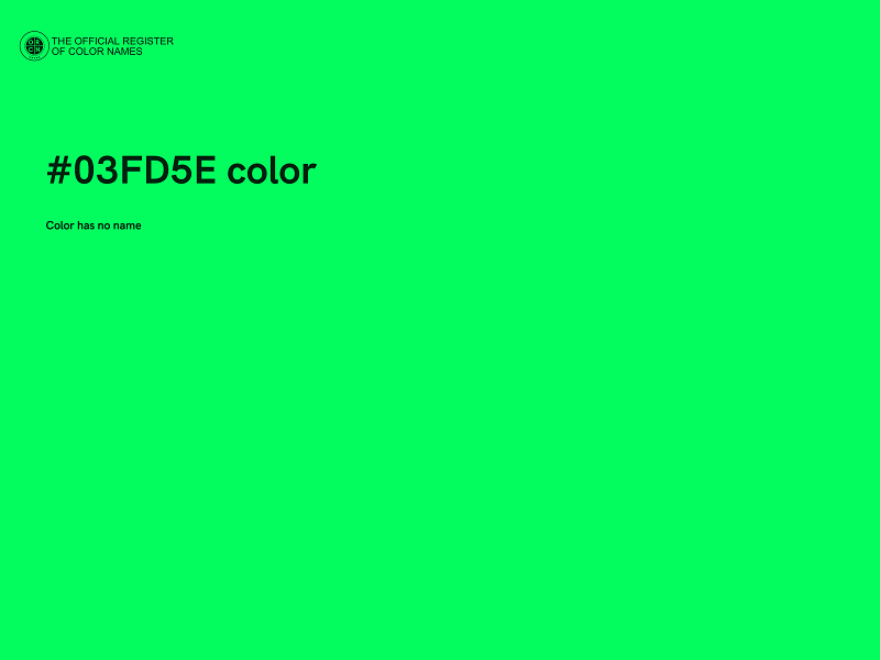 #03FD5E color image
