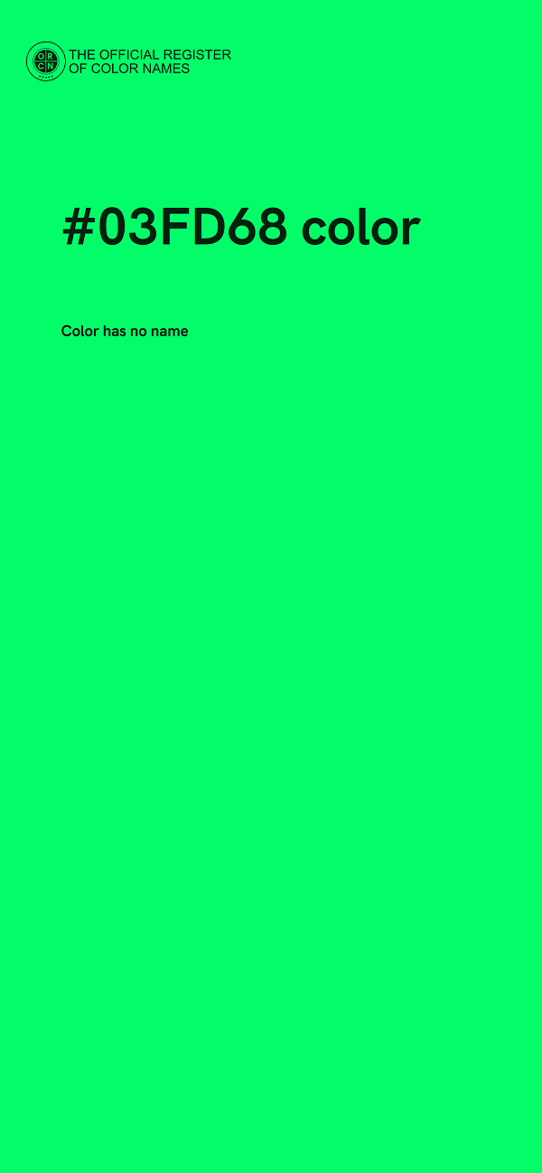 #03FD68 color image
