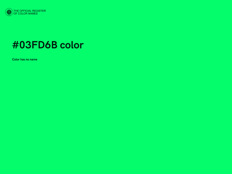 #03FD6B color image