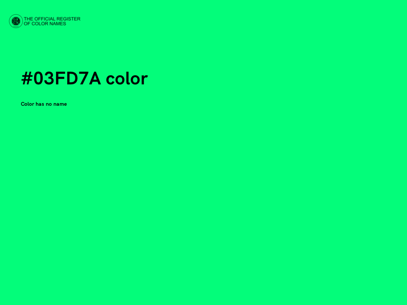 #03FD7A color image