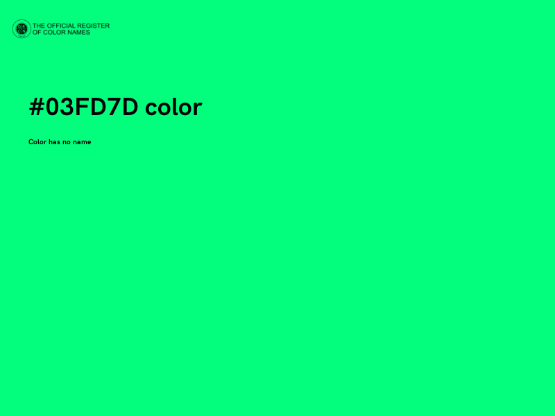 #03FD7D color image