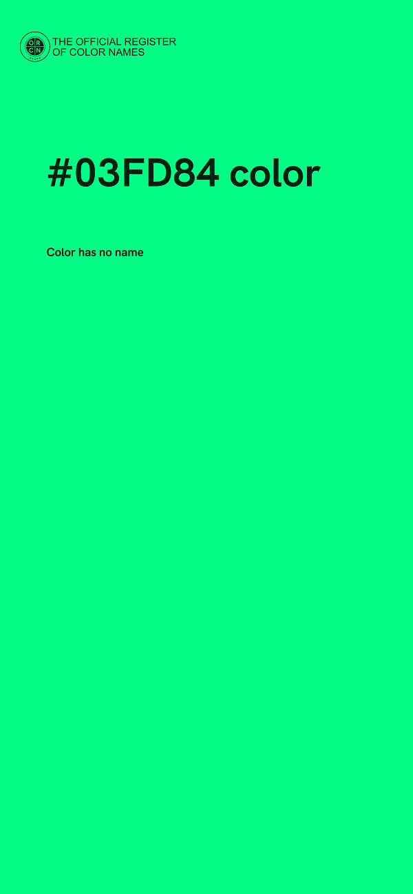 #03FD84 color image
