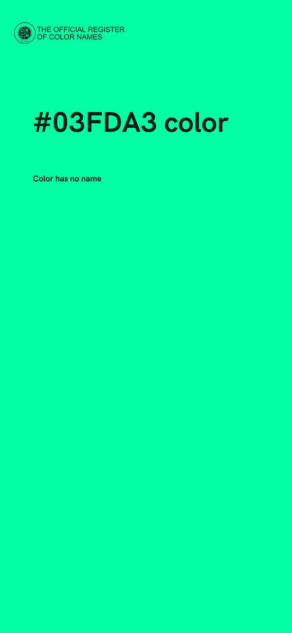#03FDA3 color image