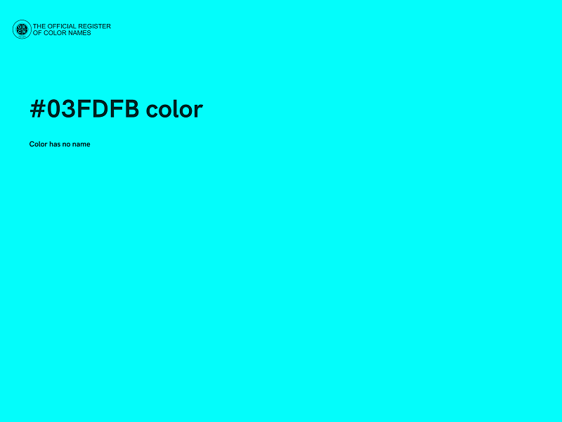 #03FDFB color image