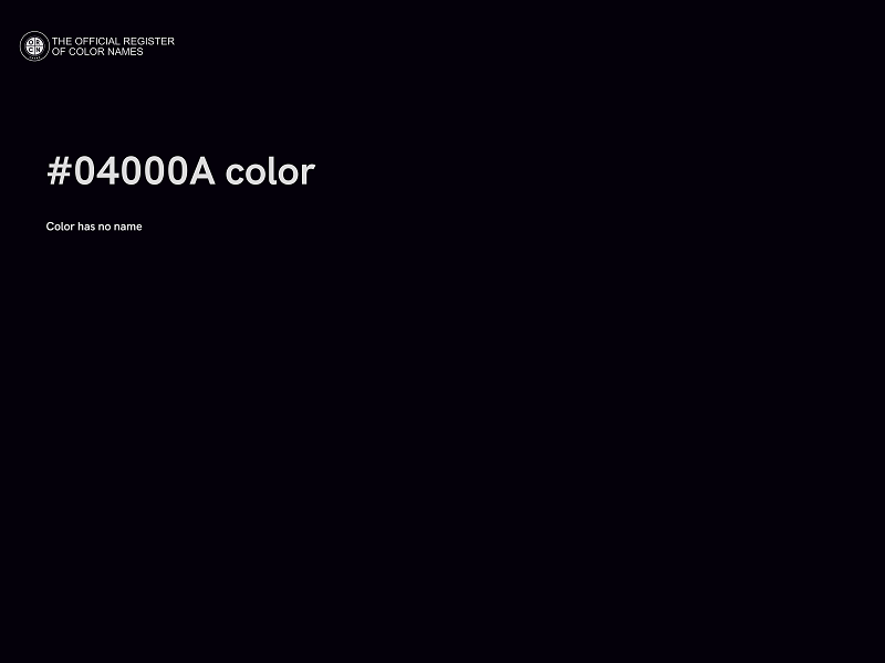 #04000A color image