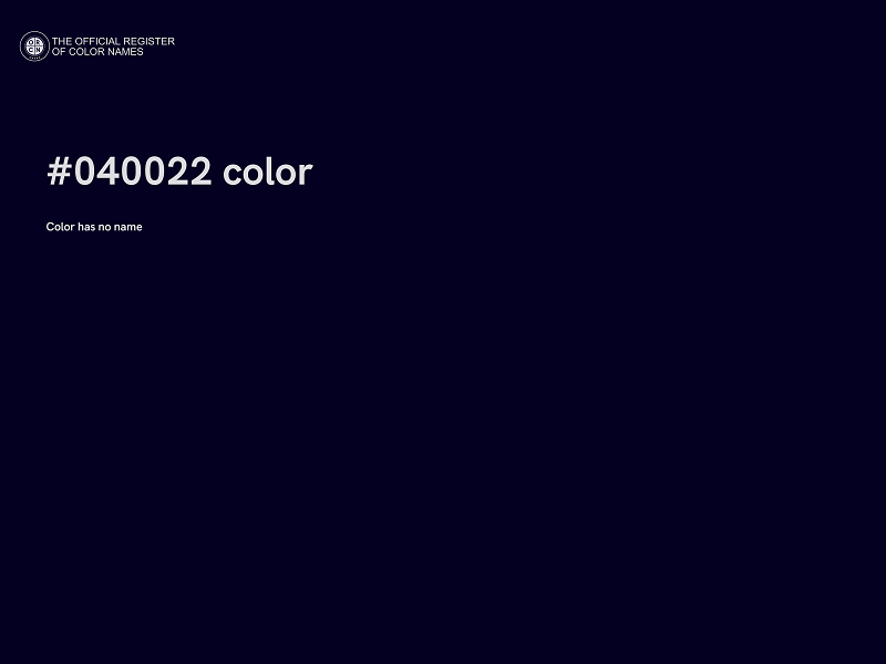 #040022 color image