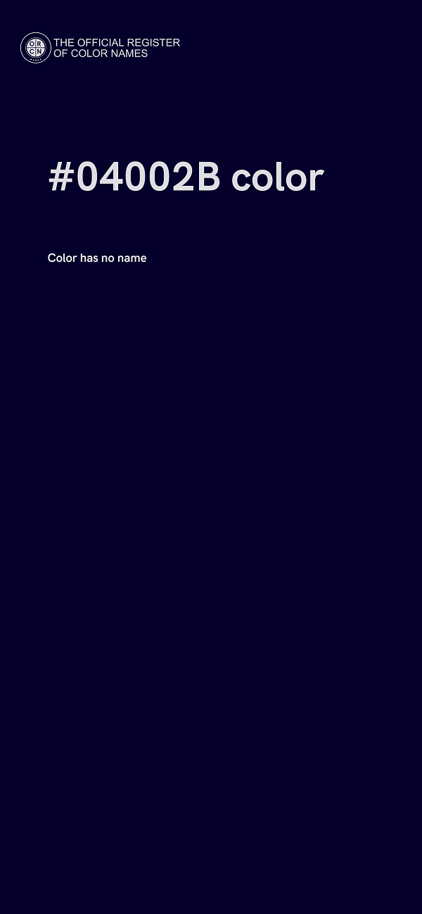 #04002B color image