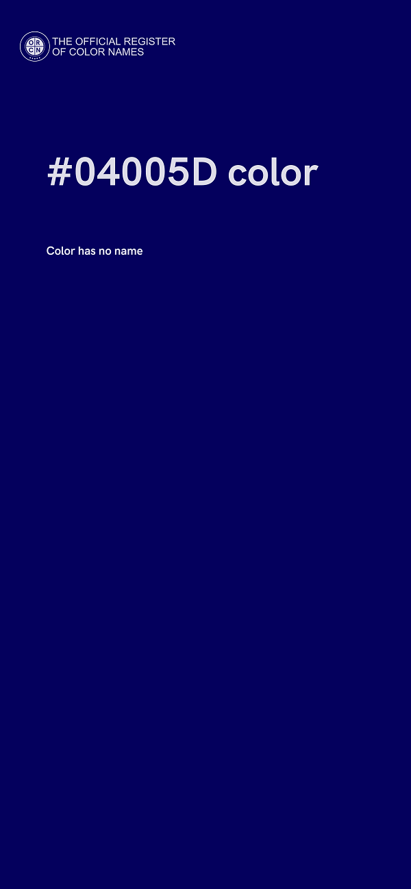 #04005D color image