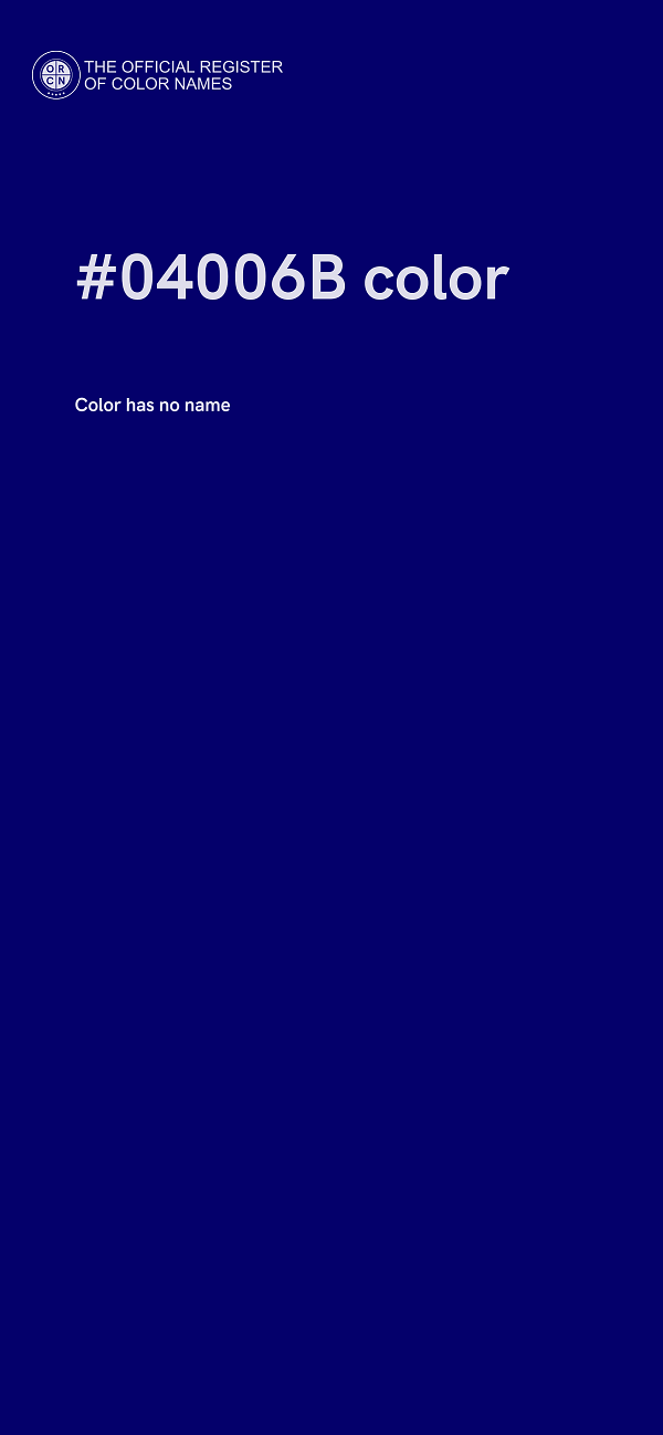 #04006B color image
