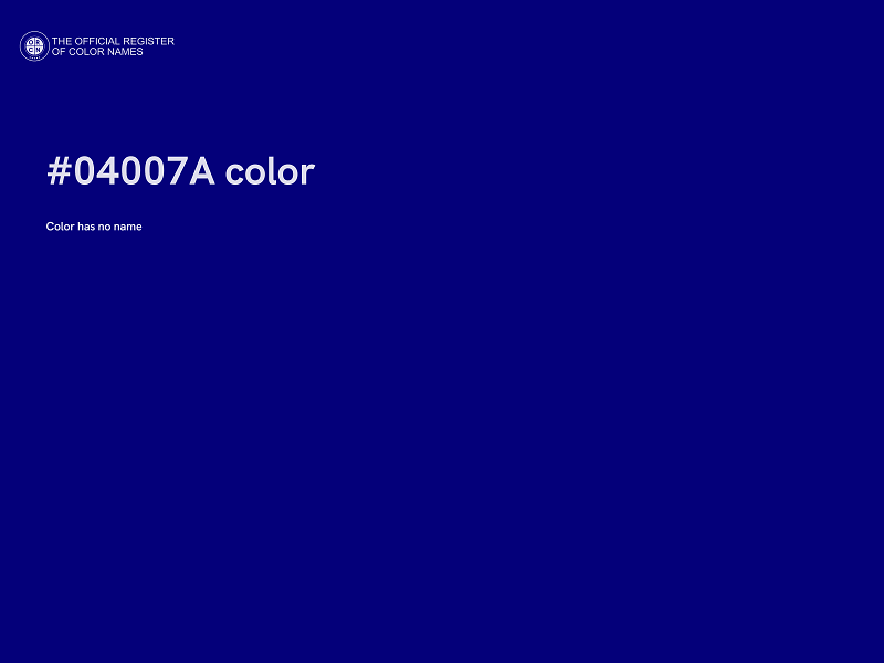 #04007A color image