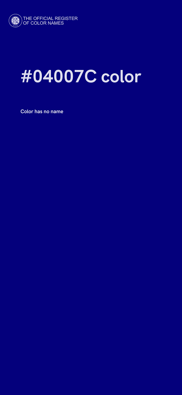 #04007C color image