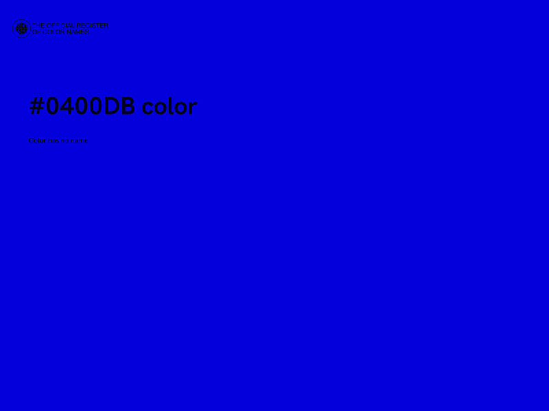 #0400DB color image