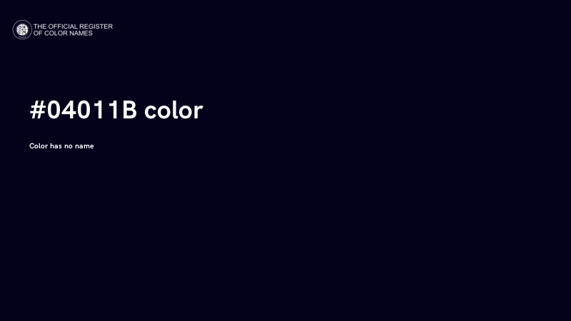 #04011B color image