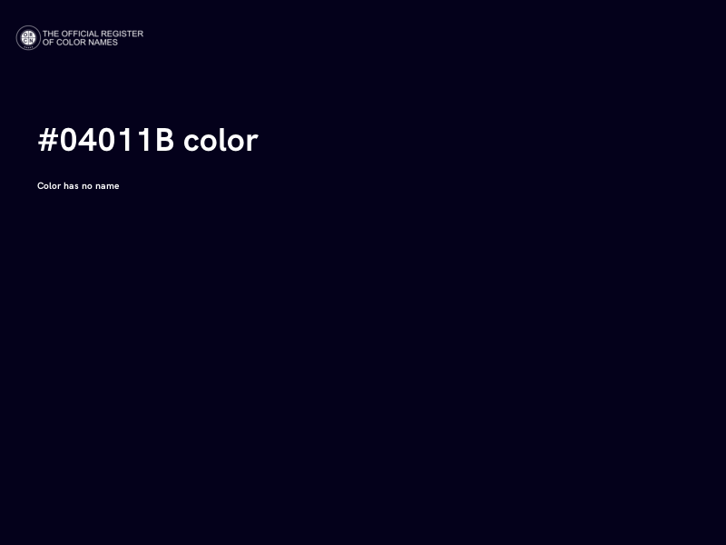 #04011B color image