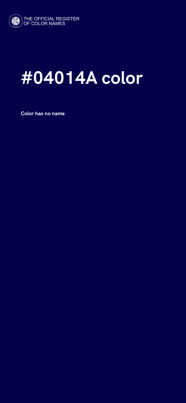 #04014A color image