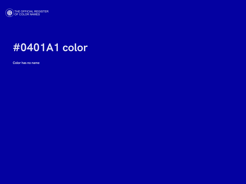 #0401A1 color image