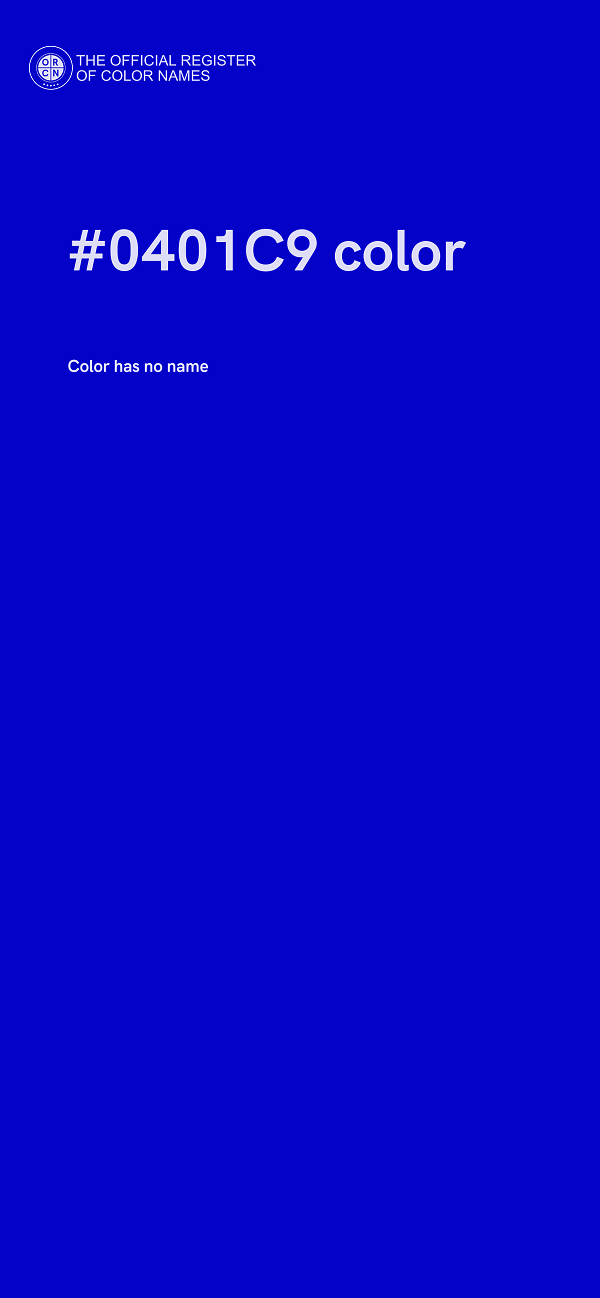 #0401C9 color image