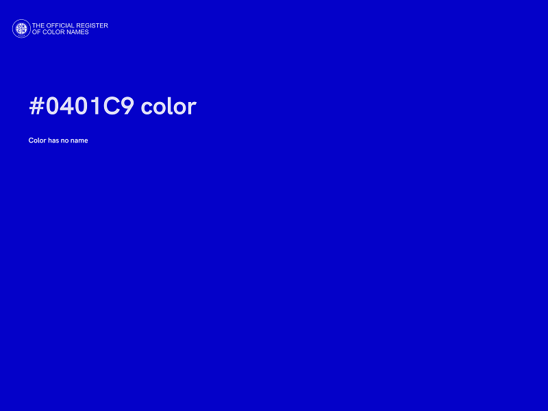 #0401C9 color image