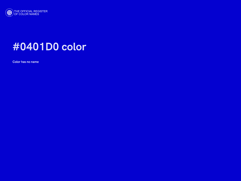 #0401D0 color image