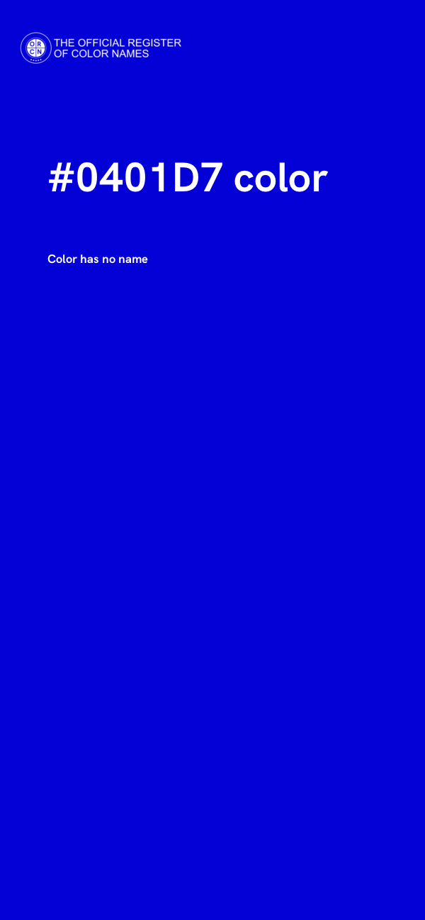 #0401D7 color image