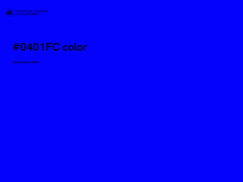 #0401FC color image