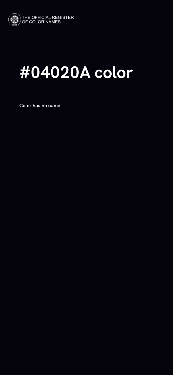 #04020A color image