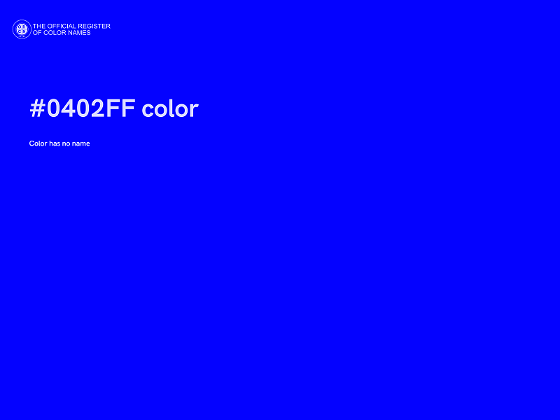 #0402FF color image