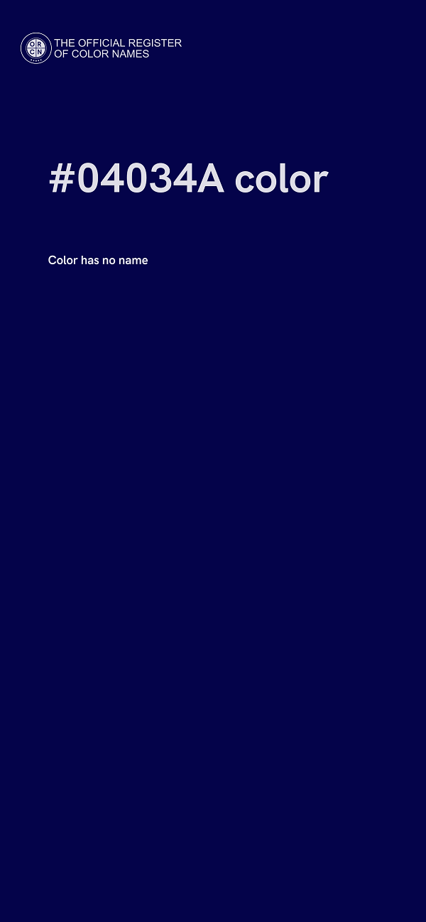 #04034A color image