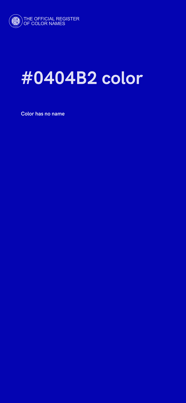 #0404B2 color image