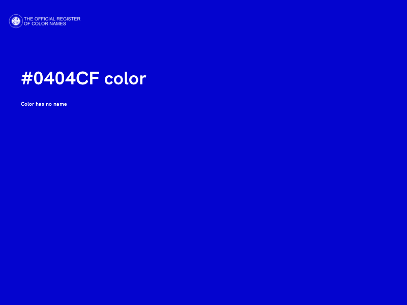 #0404CF color image