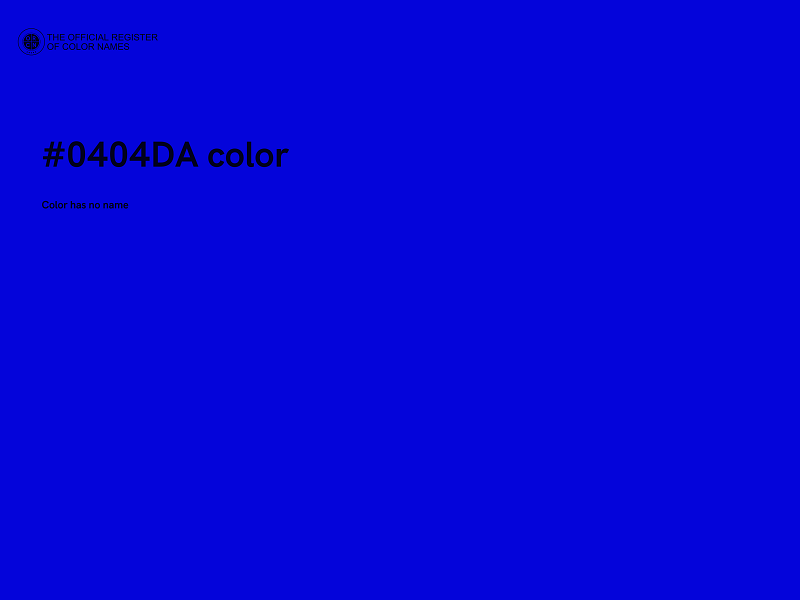 #0404DA color image