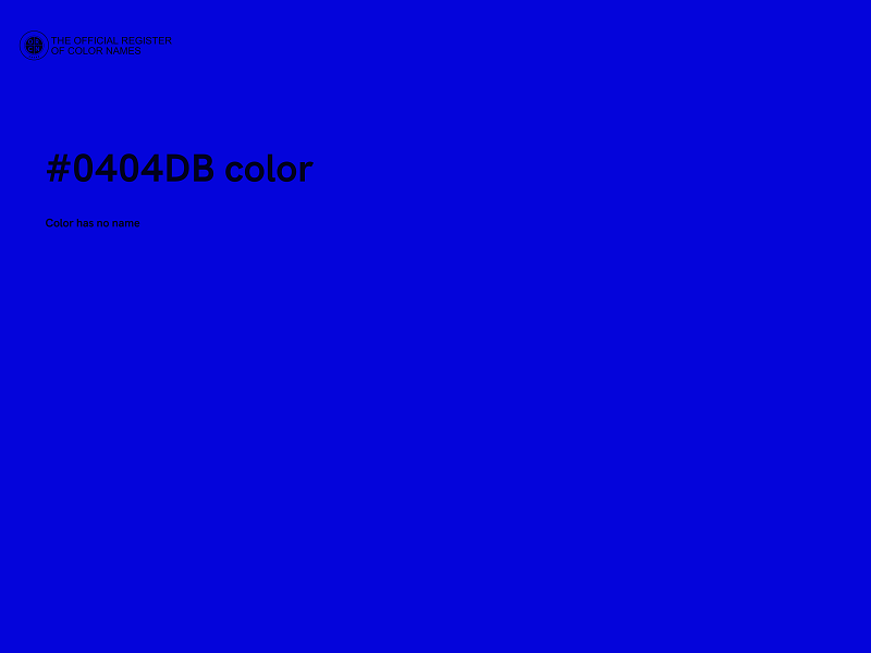 #0404DB color image