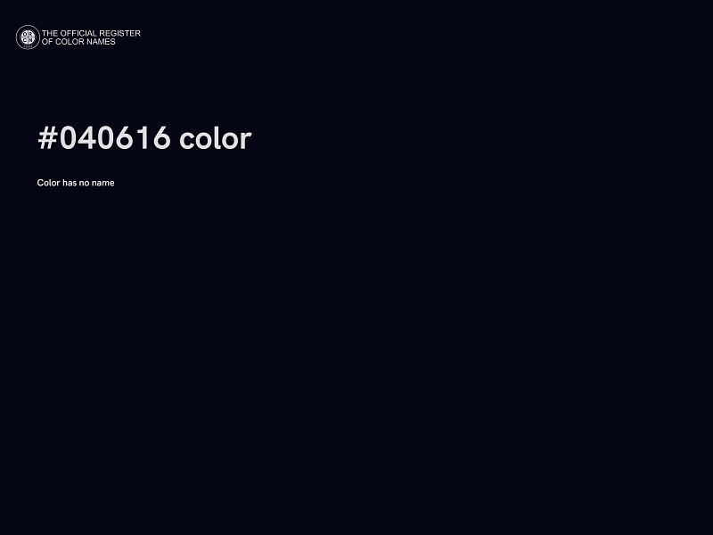 #040616 color image