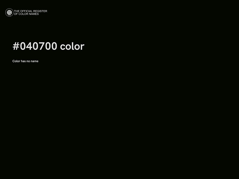 #040700 color image