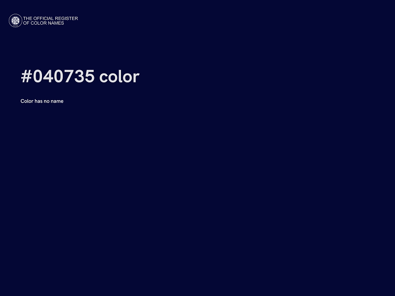 #040735 color image
