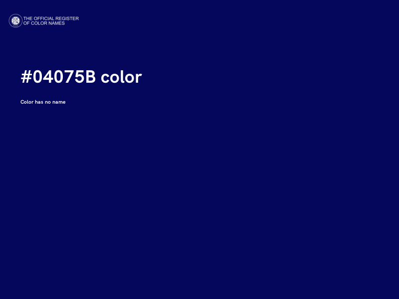 #04075B color image
